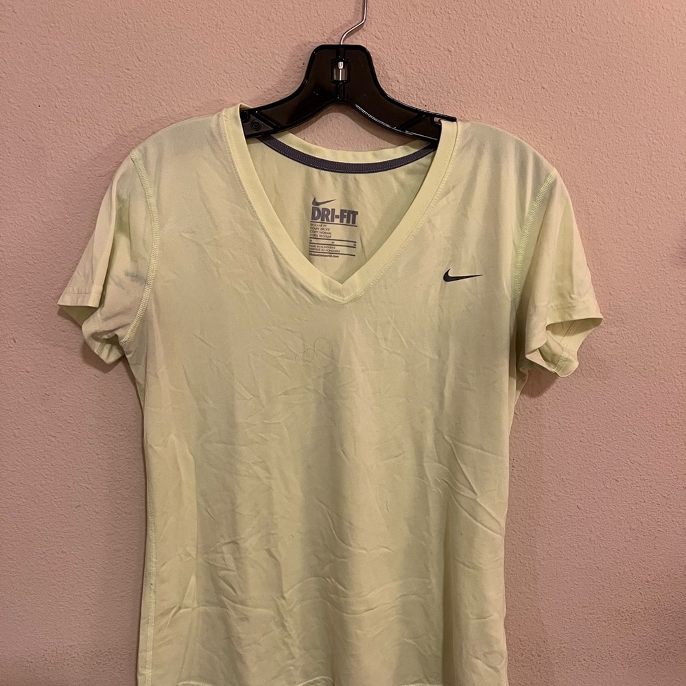 Nike Women's Yellow Dri-FIT Top